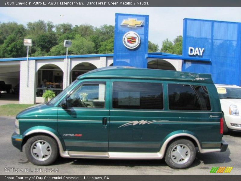 Dark Forest Green Metallic / Neutral 2000 Chevrolet Astro LS AWD Passenger Van