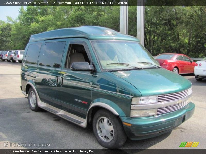 Dark Forest Green Metallic / Neutral 2000 Chevrolet Astro LS AWD Passenger Van