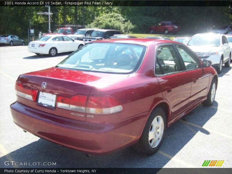 Firepepper Red Pearl / Ivory 2001 Honda Accord EX V6 Sedan