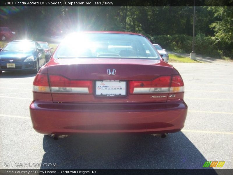 Firepepper Red Pearl / Ivory 2001 Honda Accord EX V6 Sedan