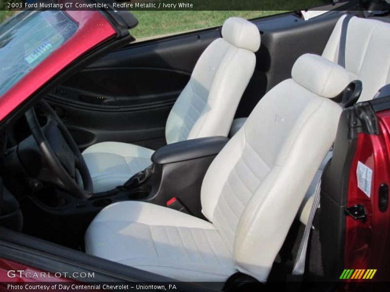 Redfire Metallic / Ivory White 2003 Ford Mustang GT Convertible