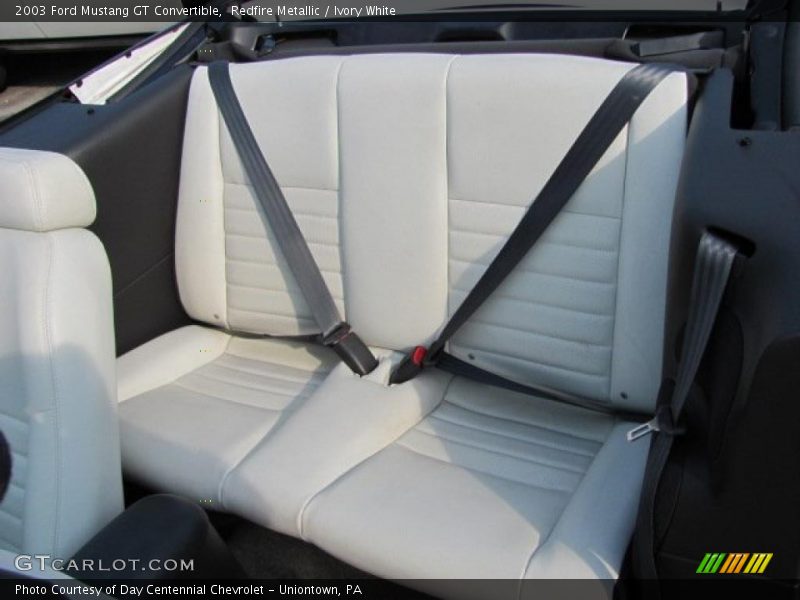 Redfire Metallic / Ivory White 2003 Ford Mustang GT Convertible