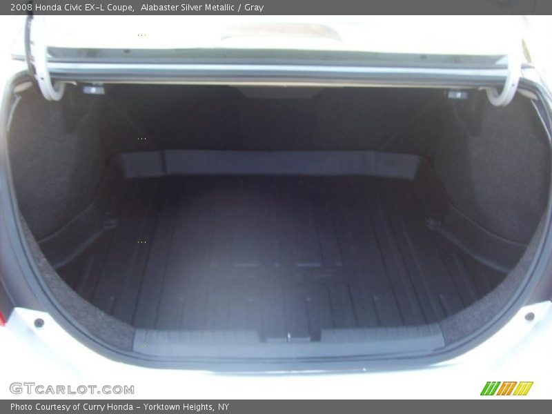 Alabaster Silver Metallic / Gray 2008 Honda Civic EX-L Coupe