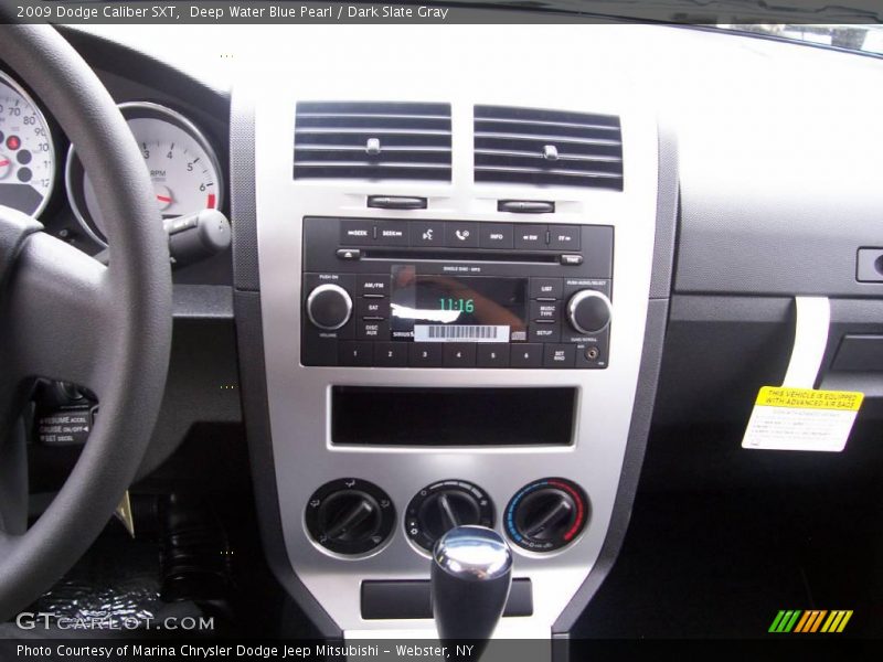 Deep Water Blue Pearl / Dark Slate Gray 2009 Dodge Caliber SXT