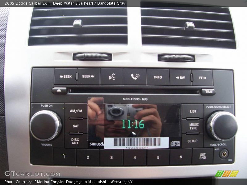 Deep Water Blue Pearl / Dark Slate Gray 2009 Dodge Caliber SXT