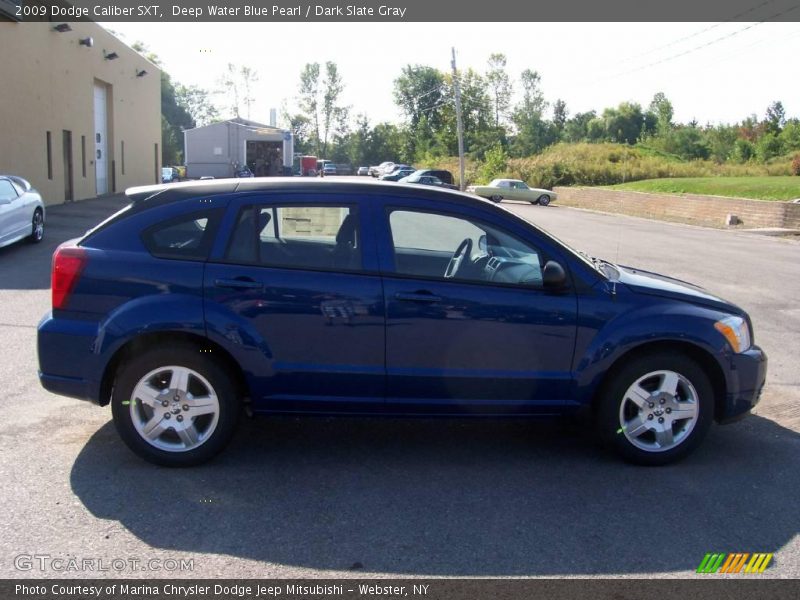 Deep Water Blue Pearl / Dark Slate Gray 2009 Dodge Caliber SXT