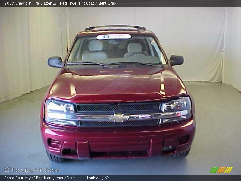 Red Jewel Tint Coat / Light Gray 2007 Chevrolet TrailBlazer LS