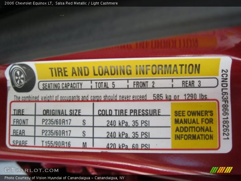 Salsa Red Metallic / Light Cashmere 2006 Chevrolet Equinox LT