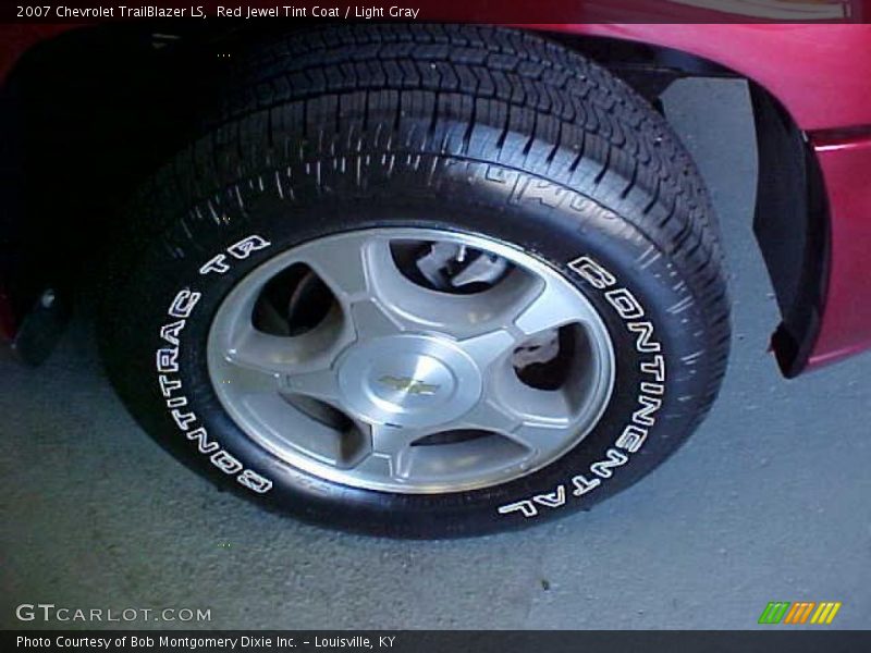 Red Jewel Tint Coat / Light Gray 2007 Chevrolet TrailBlazer LS