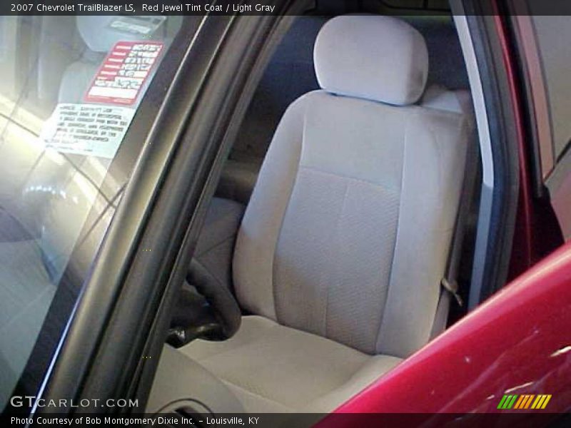Red Jewel Tint Coat / Light Gray 2007 Chevrolet TrailBlazer LS