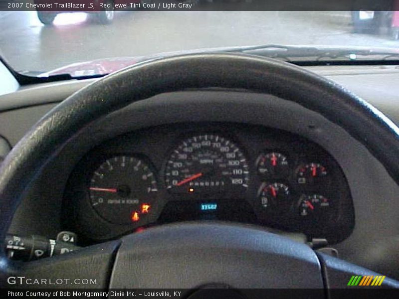 Red Jewel Tint Coat / Light Gray 2007 Chevrolet TrailBlazer LS