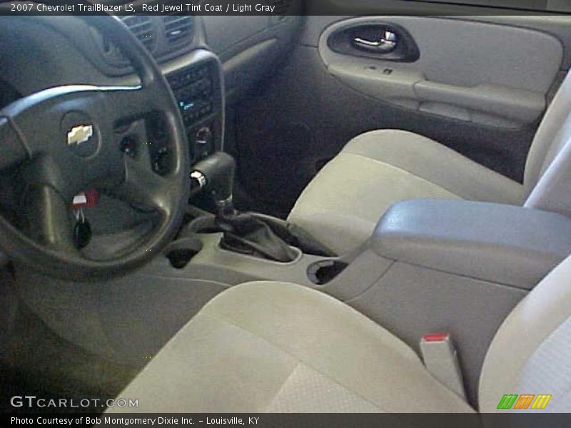 Red Jewel Tint Coat / Light Gray 2007 Chevrolet TrailBlazer LS
