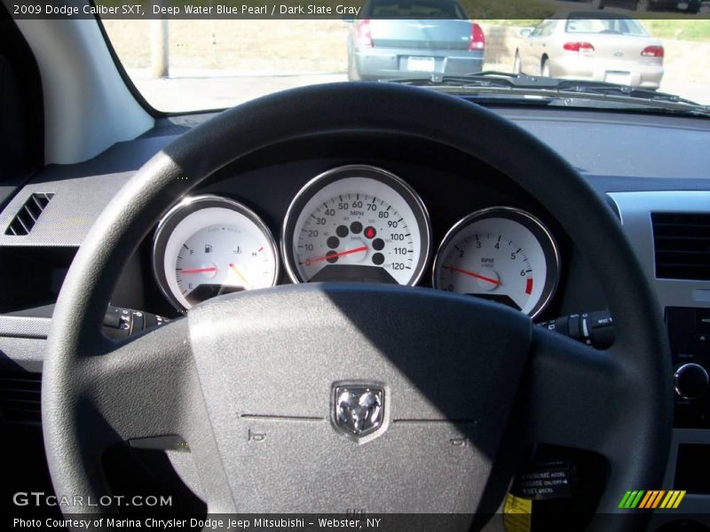 Deep Water Blue Pearl / Dark Slate Gray 2009 Dodge Caliber SXT