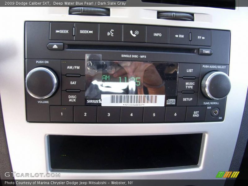 Deep Water Blue Pearl / Dark Slate Gray 2009 Dodge Caliber SXT
