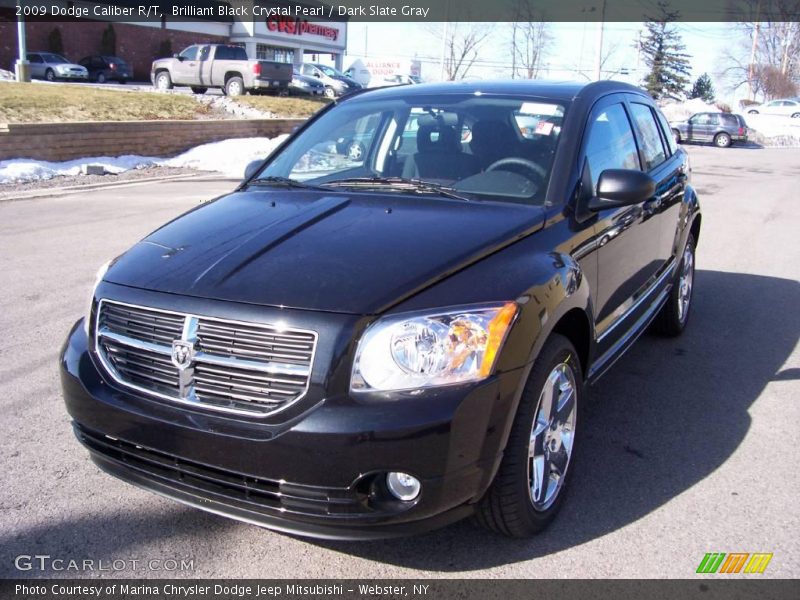 Brilliant Black Crystal Pearl / Dark Slate Gray 2009 Dodge Caliber R/T