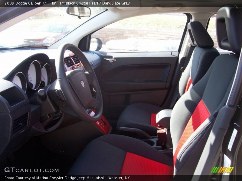 Brilliant Black Crystal Pearl / Dark Slate Gray 2009 Dodge Caliber R/T