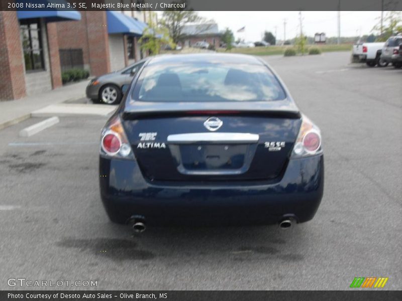 Majestic Blue Metallic / Charcoal 2008 Nissan Altima 3.5 SE