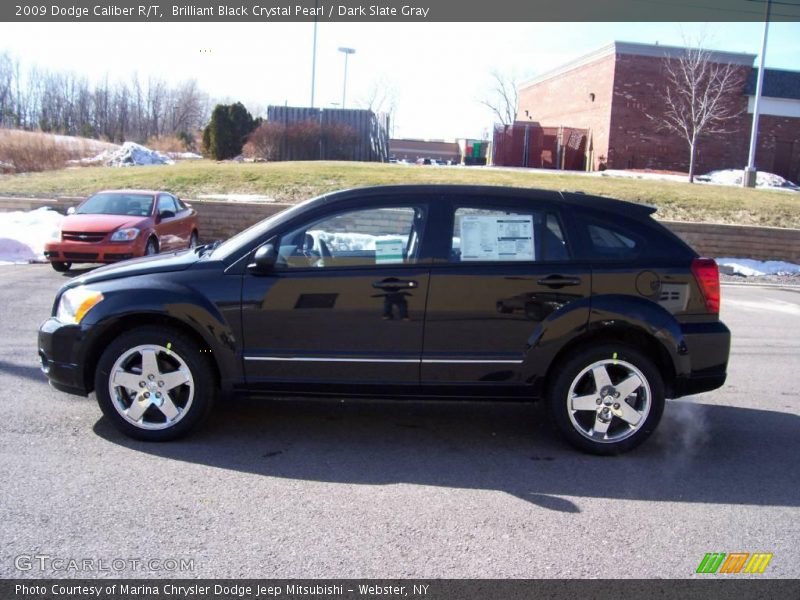 Brilliant Black Crystal Pearl / Dark Slate Gray 2009 Dodge Caliber R/T