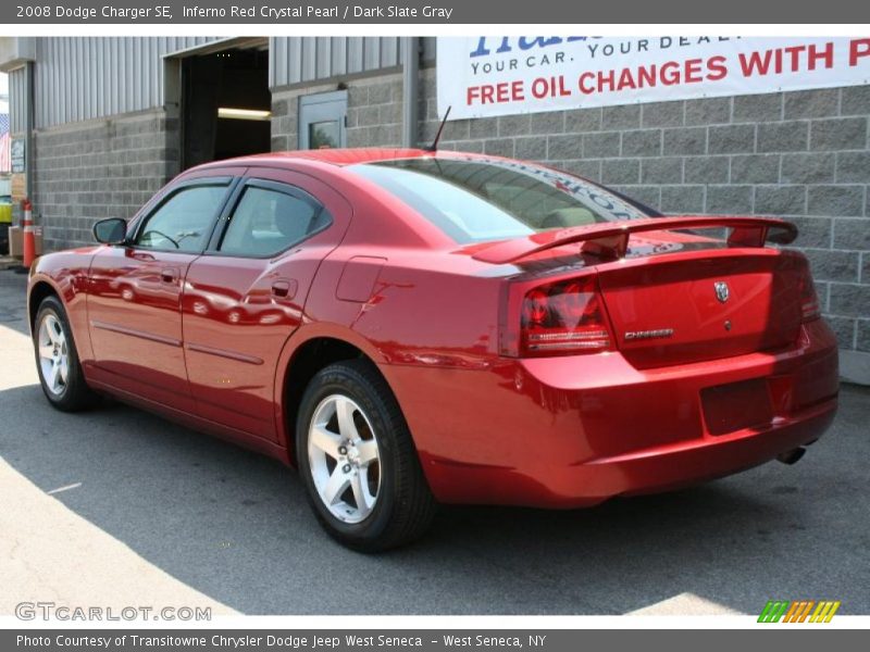 Inferno Red Crystal Pearl / Dark Slate Gray 2008 Dodge Charger SE