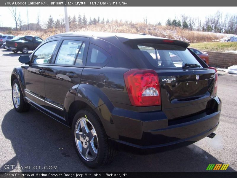 Brilliant Black Crystal Pearl / Dark Slate Gray 2009 Dodge Caliber R/T