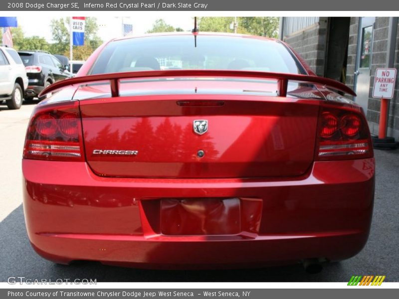 Inferno Red Crystal Pearl / Dark Slate Gray 2008 Dodge Charger SE