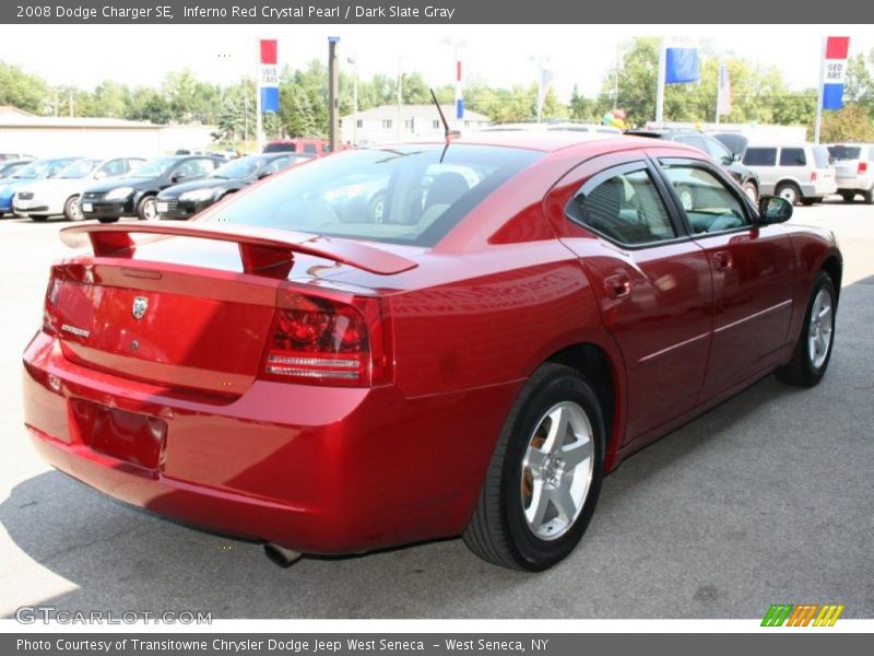 Inferno Red Crystal Pearl / Dark Slate Gray 2008 Dodge Charger SE