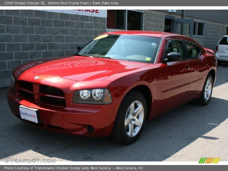 Inferno Red Crystal Pearl / Dark Slate Gray 2008 Dodge Charger SE