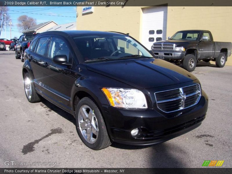 Brilliant Black Crystal Pearl / Dark Slate Gray 2009 Dodge Caliber R/T