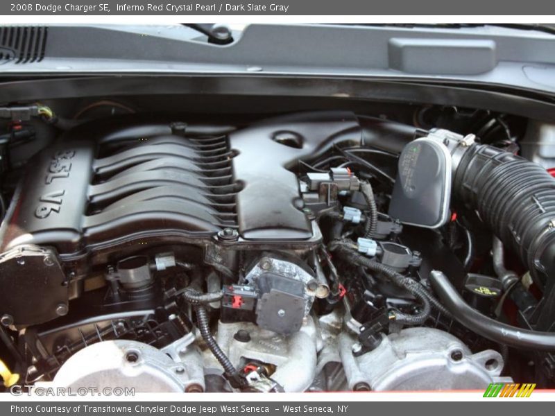 Inferno Red Crystal Pearl / Dark Slate Gray 2008 Dodge Charger SE