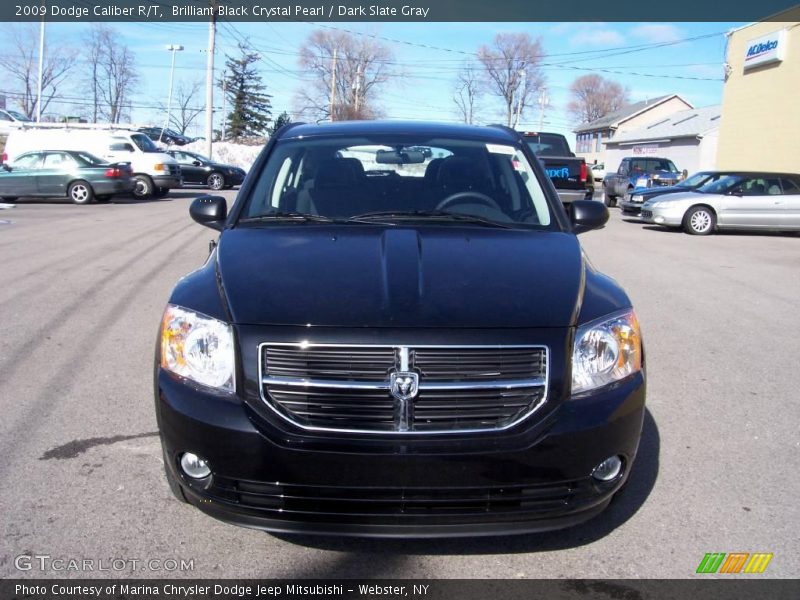 Brilliant Black Crystal Pearl / Dark Slate Gray 2009 Dodge Caliber R/T