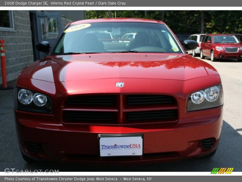 Inferno Red Crystal Pearl / Dark Slate Gray 2008 Dodge Charger SE
