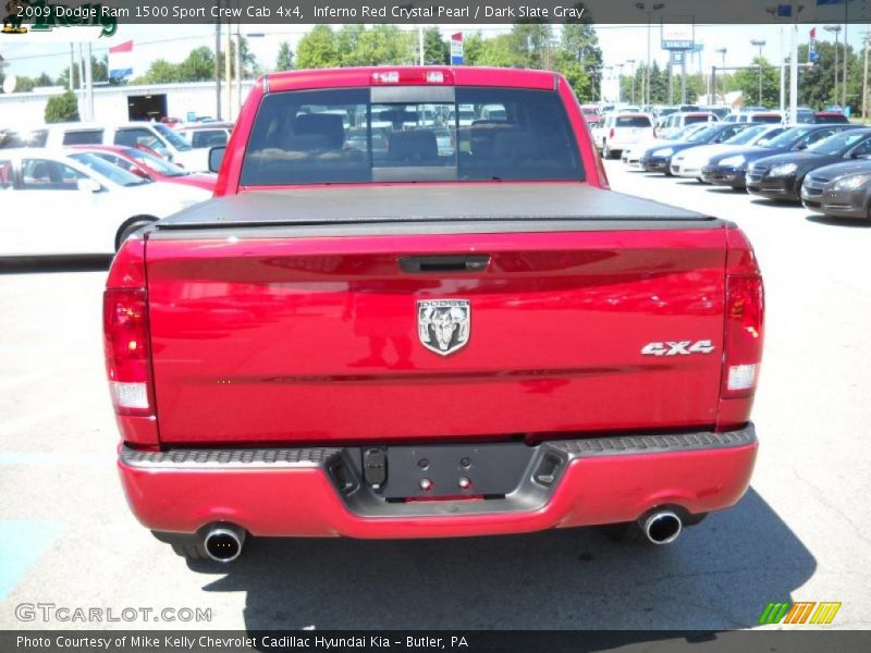 Inferno Red Crystal Pearl / Dark Slate Gray 2009 Dodge Ram 1500 Sport Crew Cab 4x4