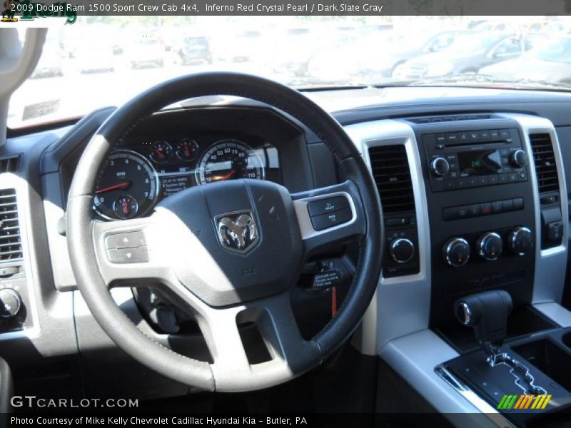 Inferno Red Crystal Pearl / Dark Slate Gray 2009 Dodge Ram 1500 Sport Crew Cab 4x4