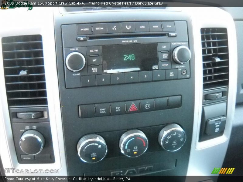 Inferno Red Crystal Pearl / Dark Slate Gray 2009 Dodge Ram 1500 Sport Crew Cab 4x4