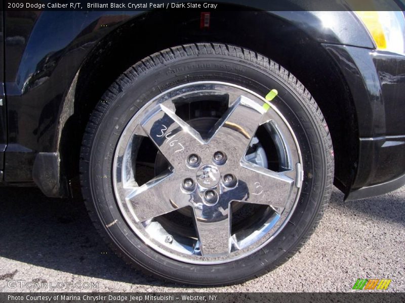 Brilliant Black Crystal Pearl / Dark Slate Gray 2009 Dodge Caliber R/T