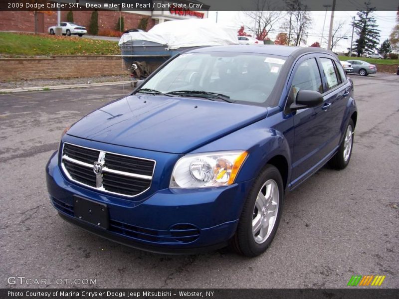 Deep Water Blue Pearl / Dark Slate Gray 2009 Dodge Caliber SXT