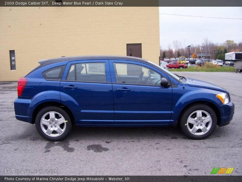Deep Water Blue Pearl / Dark Slate Gray 2009 Dodge Caliber SXT