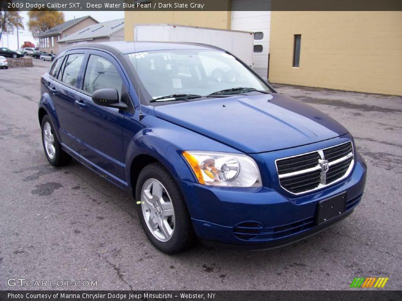 Deep Water Blue Pearl / Dark Slate Gray 2009 Dodge Caliber SXT