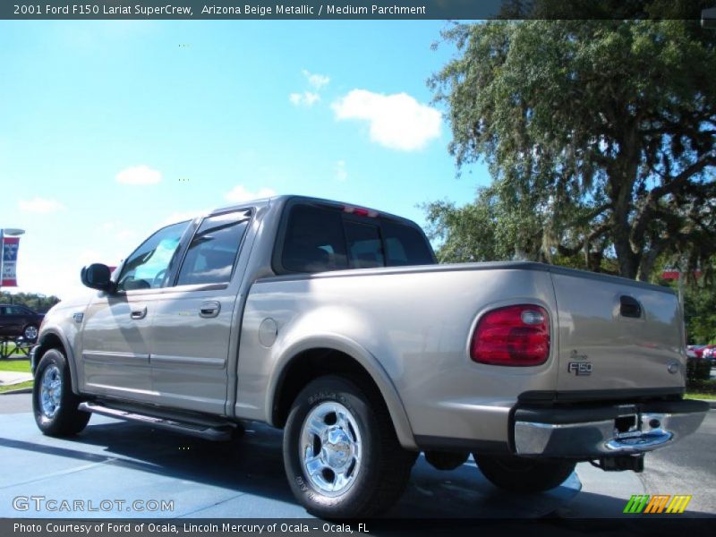 Arizona Beige Metallic / Medium Parchment 2001 Ford F150 Lariat SuperCrew