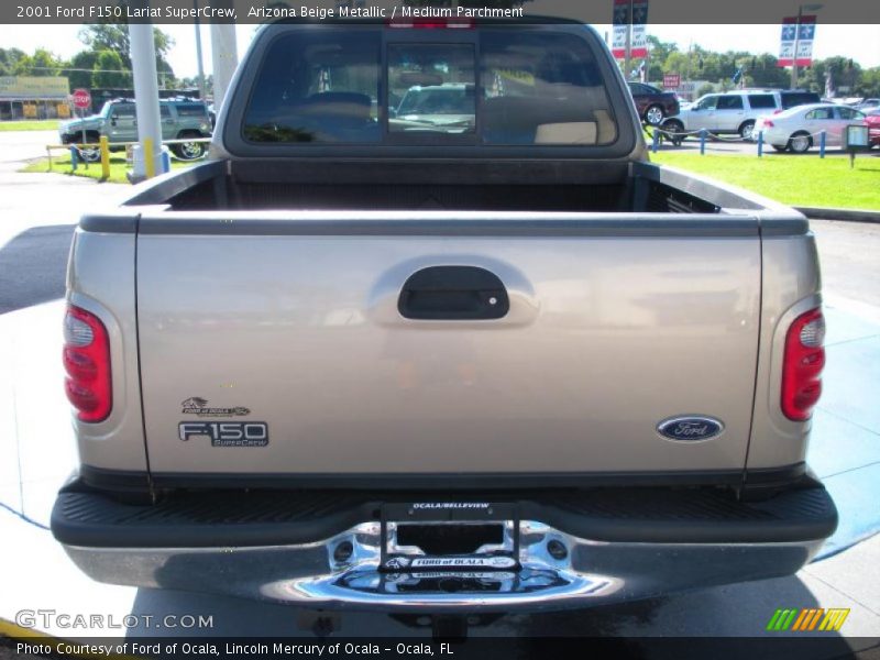 Arizona Beige Metallic / Medium Parchment 2001 Ford F150 Lariat SuperCrew