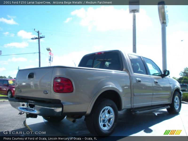 Arizona Beige Metallic / Medium Parchment 2001 Ford F150 Lariat SuperCrew