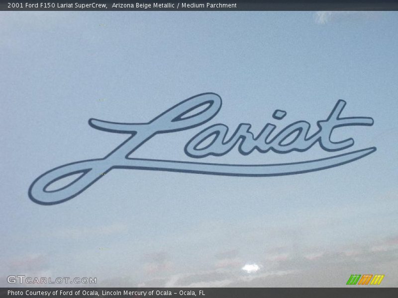 Arizona Beige Metallic / Medium Parchment 2001 Ford F150 Lariat SuperCrew