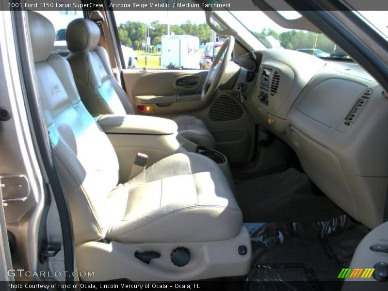 Arizona Beige Metallic / Medium Parchment 2001 Ford F150 Lariat SuperCrew