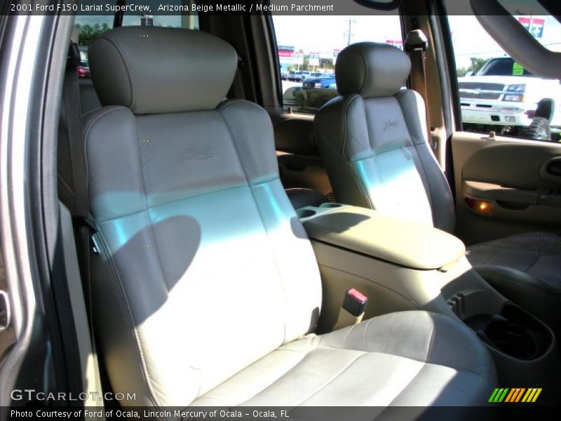 Arizona Beige Metallic / Medium Parchment 2001 Ford F150 Lariat SuperCrew