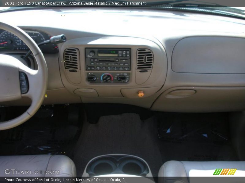 Arizona Beige Metallic / Medium Parchment 2001 Ford F150 Lariat SuperCrew