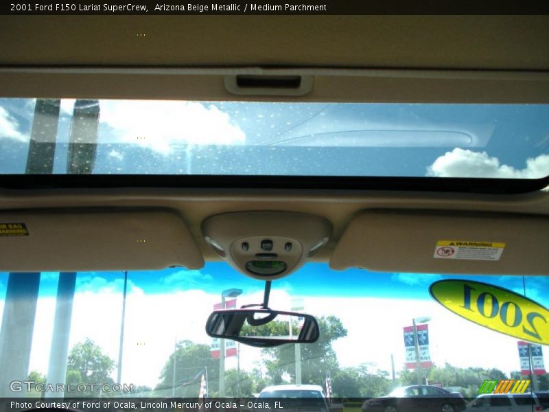 Arizona Beige Metallic / Medium Parchment 2001 Ford F150 Lariat SuperCrew