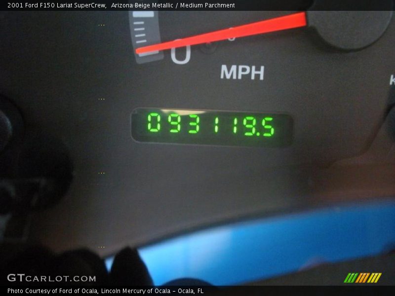 Arizona Beige Metallic / Medium Parchment 2001 Ford F150 Lariat SuperCrew