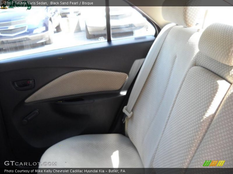 Black Sand Pearl / Bisque 2007 Toyota Yaris Sedan