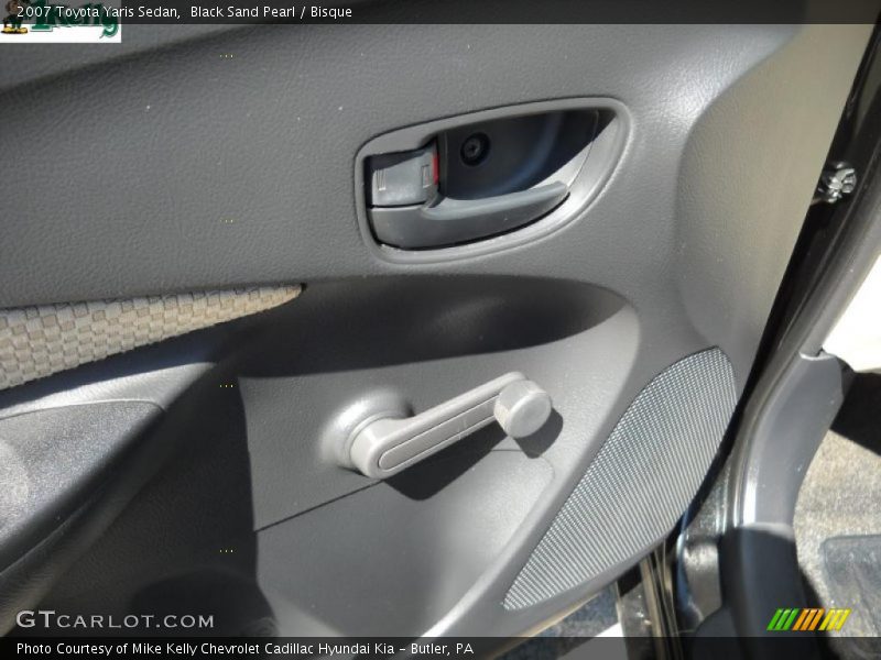 Black Sand Pearl / Bisque 2007 Toyota Yaris Sedan
