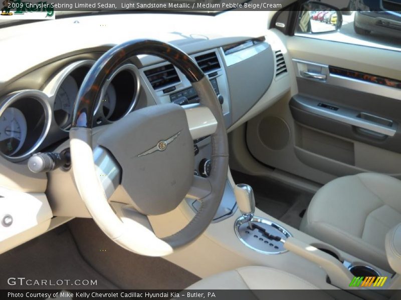 Light Sandstone Metallic / Medium Pebble Beige/Cream 2009 Chrysler Sebring Limited Sedan